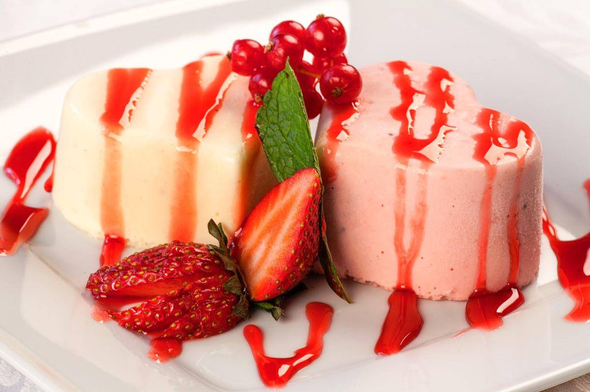 Ilustrasi panna cotta