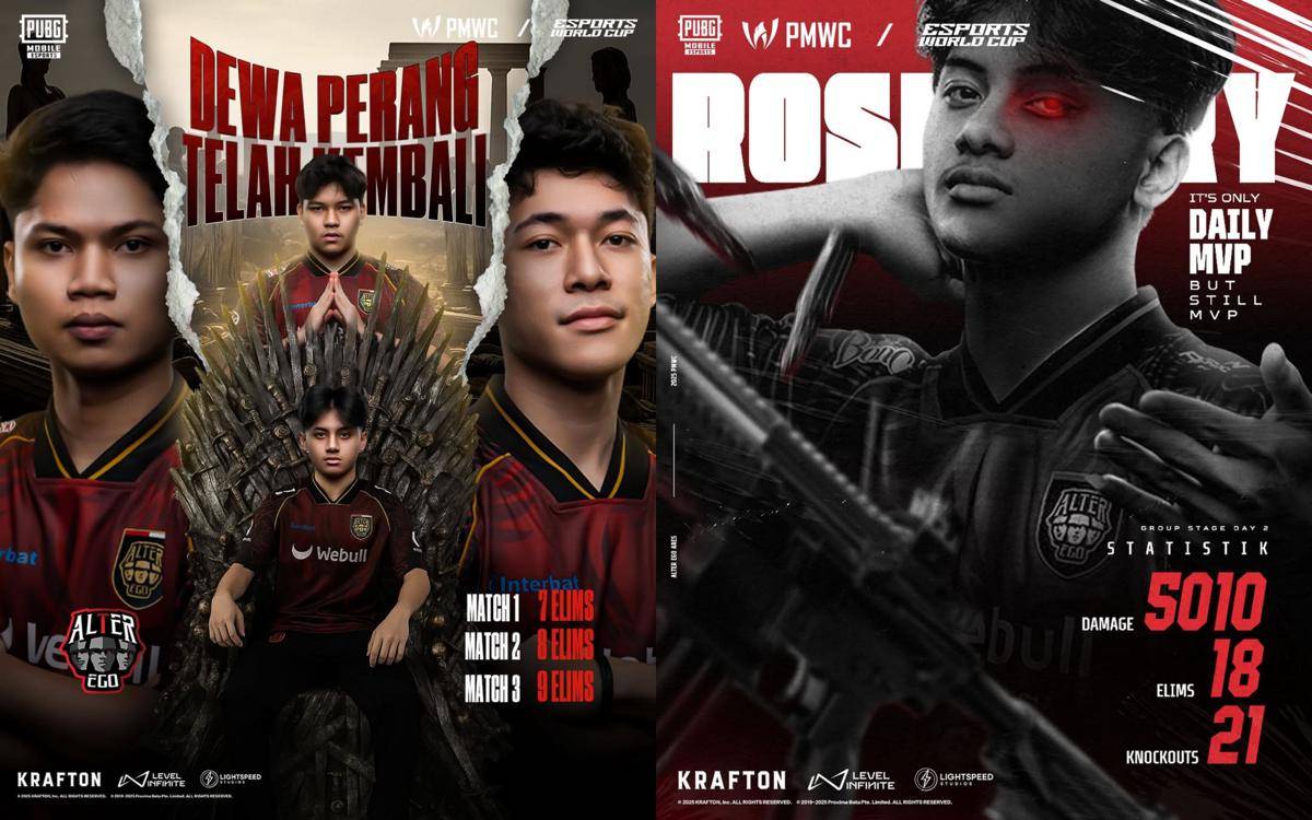 Rosemary jadi Daily MVP di hari kedua (instagram.com/alteregoesports)