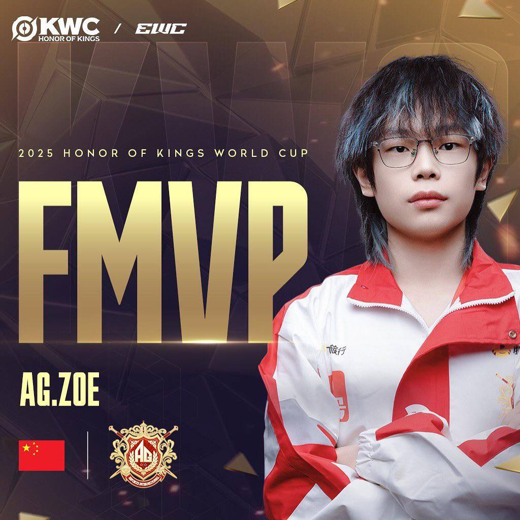 AG. Zoe jadi Finals MVP (instagram.com/hok.esports.id)