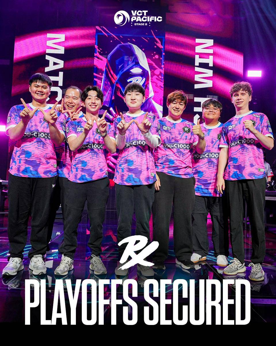 PRX secured playoff VCT Pacific Stage 2 (instagram.com/vctpacific)