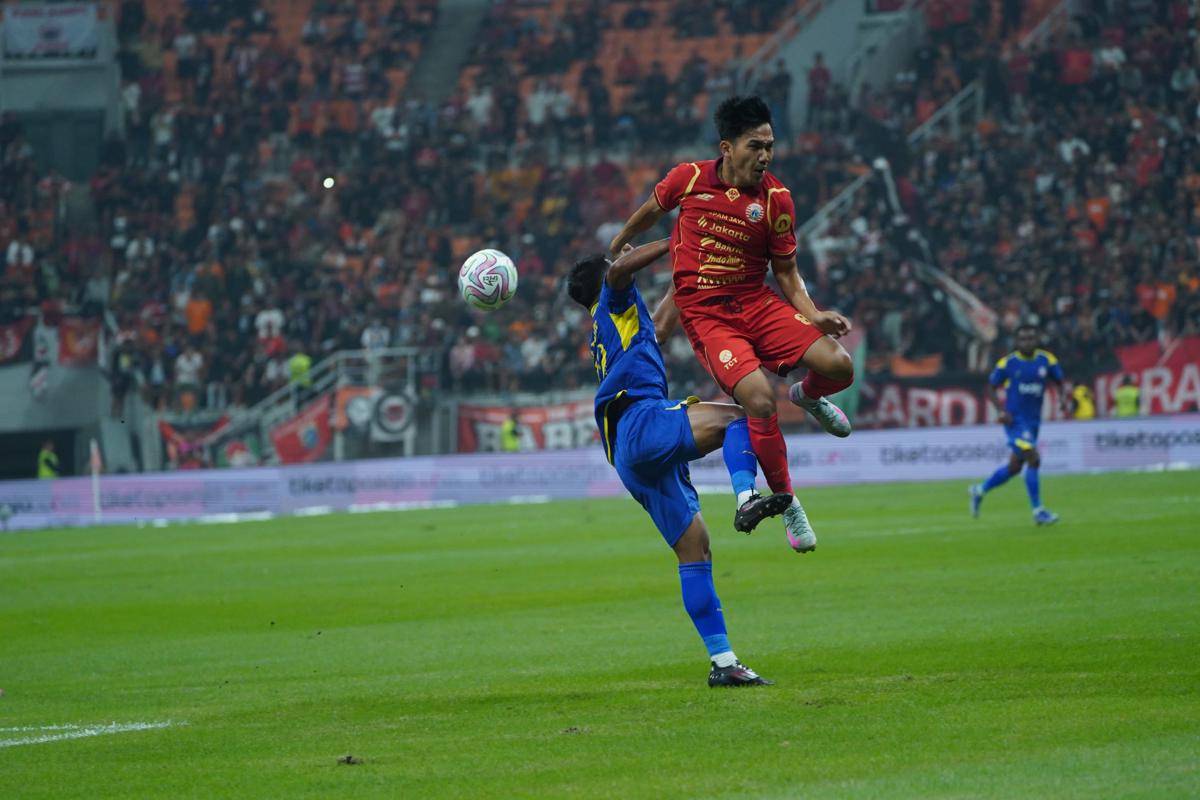 Laga uji coba Persija Vs Arema FC di JIS. (Dok. Media Officer Arema FC)