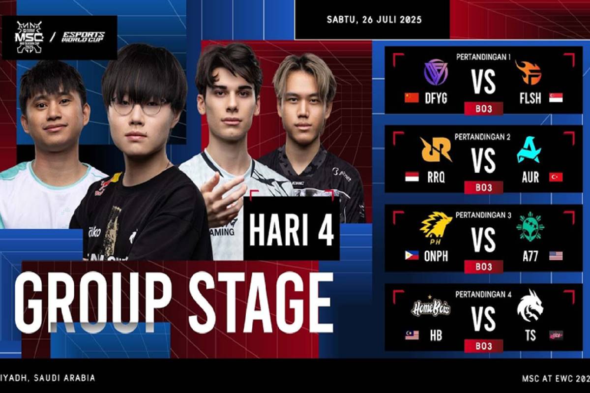 hari ke-4 Group Stage MSC x EWC 2025 (youtube.com/MPL Indonesia)