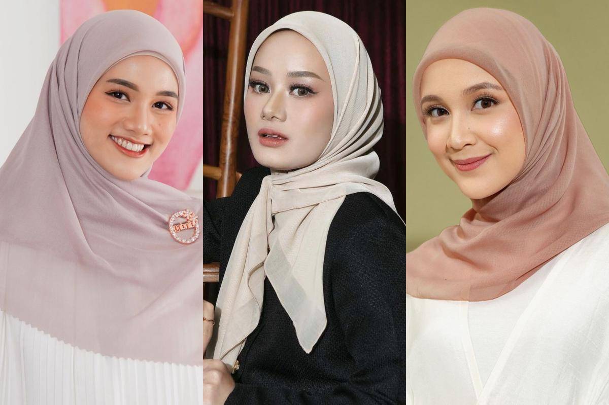 Rekomendasi hijab paris premium brand lokal (shopee.co.id/Nabnib Official Shop | shopee.co.id/Lozy Hijab Official Shop | shopee.co.id/HijabChic)