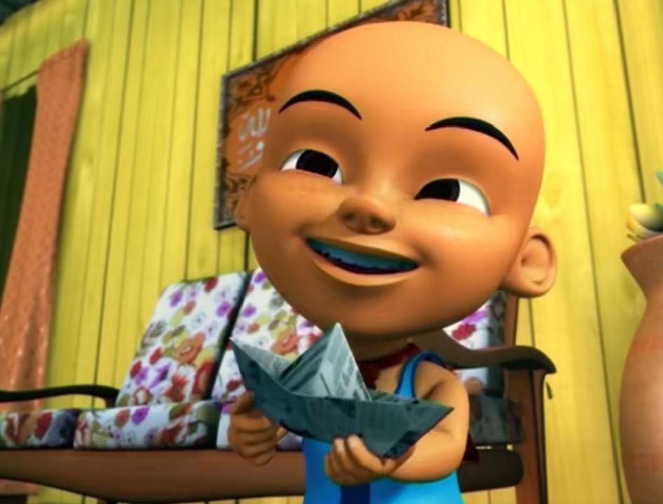 mainan yang Upin dan Ipin buat dari bahan seadanya (dok. Les' Copaque Production/Upin & Ipin)