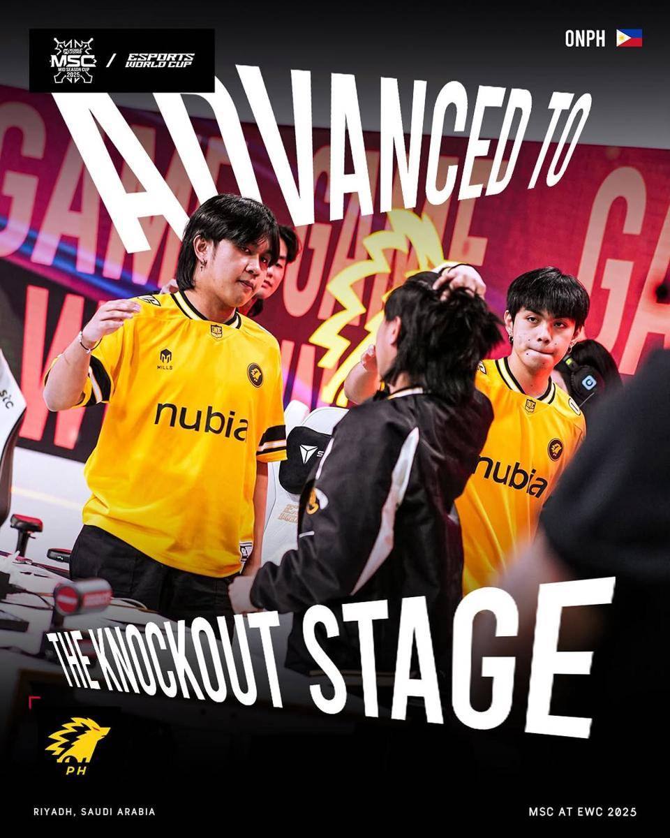 ONIC PH advanced to Knockout Stage (instagram.com/mlbbesports.official) 