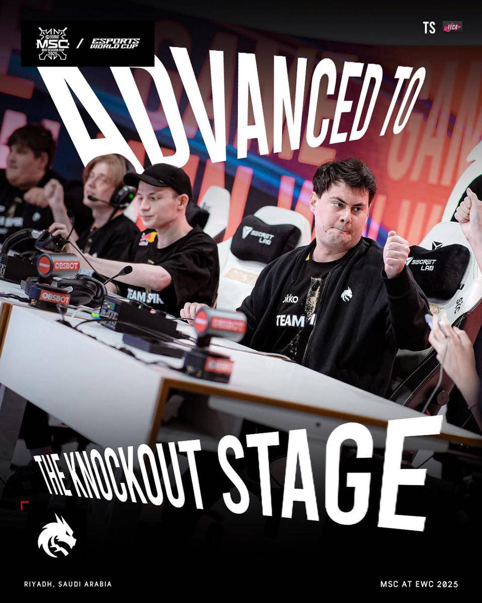 Team Spirit advanced to Knockout Stage (instagram.com/mlbbesports.official) 