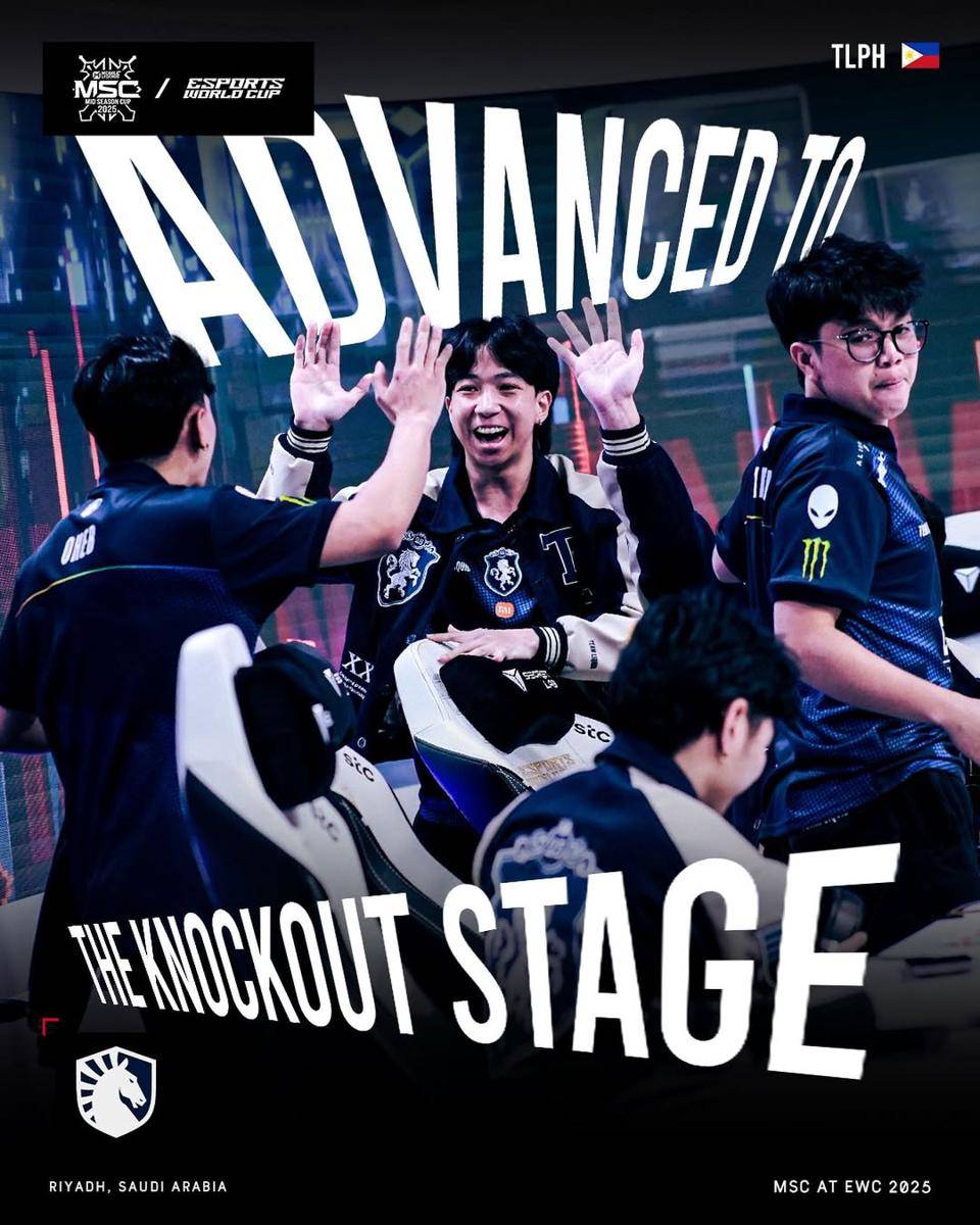 Team Liquid PH advanced to Knockout Stage (instagram.com/mlbbesports.official) 