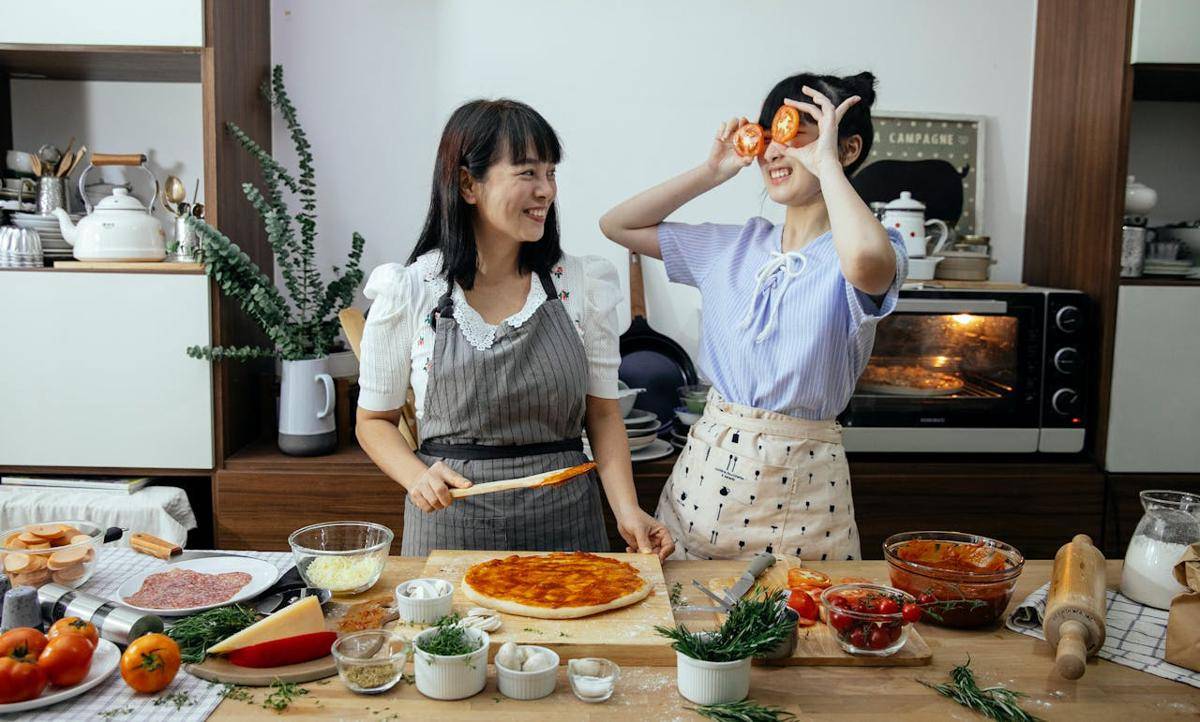 ilustrasi aktivitas memasak