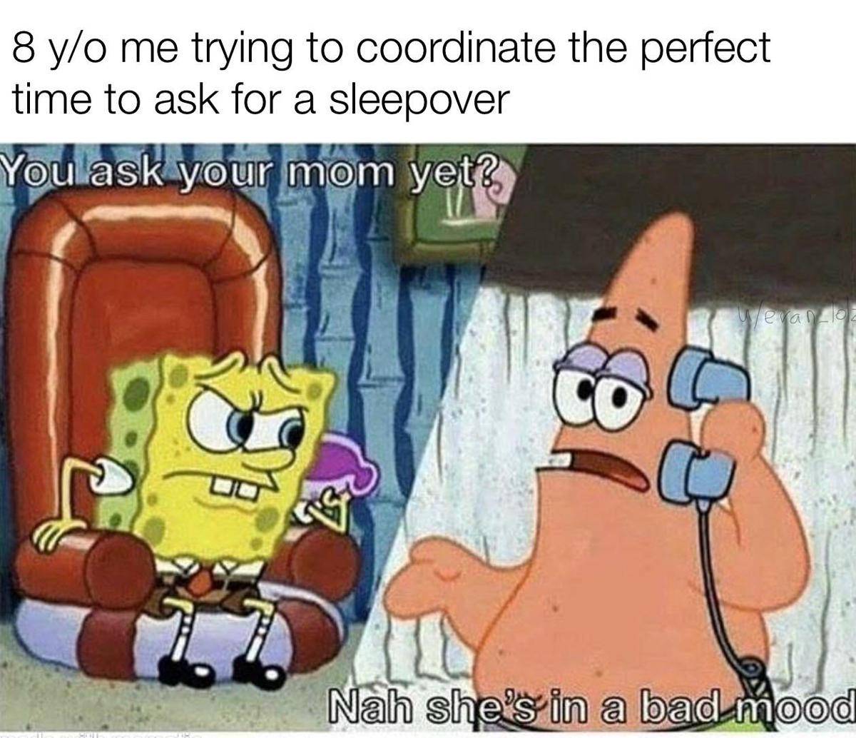 meme SpongeBob tentang momen lucu masa kecil (reddit.com/user/evan_lolz)