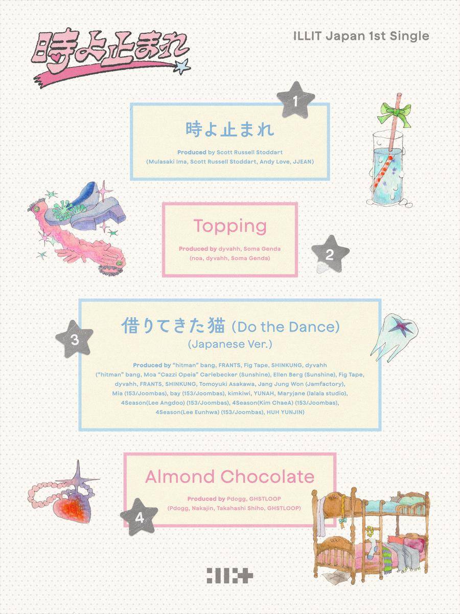 tracklist album Jepang ILLIT Toki Yo Tomare (x.com/ILLITjpofficial)