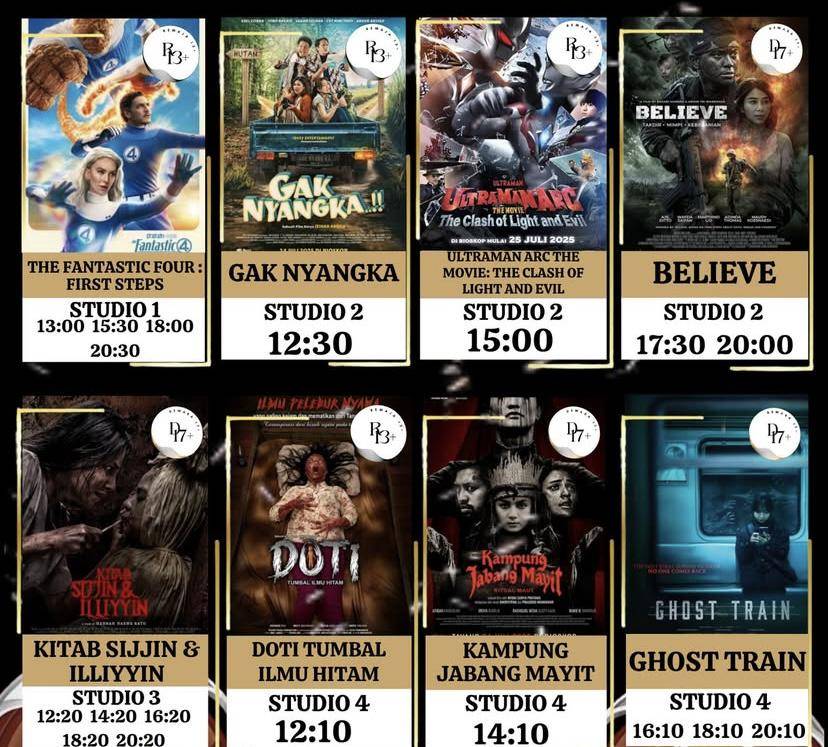 Jadwal film di bioskop kota Pangkalpinang (instagram.com/@bescinema_pgk)