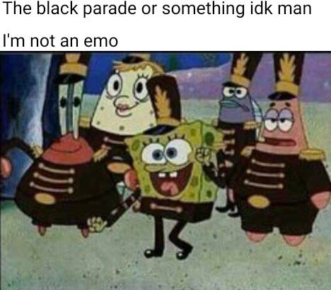 meme SpongeBob tentang band (reddit.com/r/BikiniBottomTwitter)