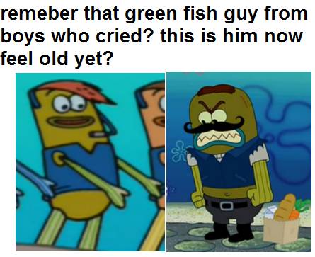 meme SpongeBob tentang band (reddit.com/r/BikiniBottomTwitter)