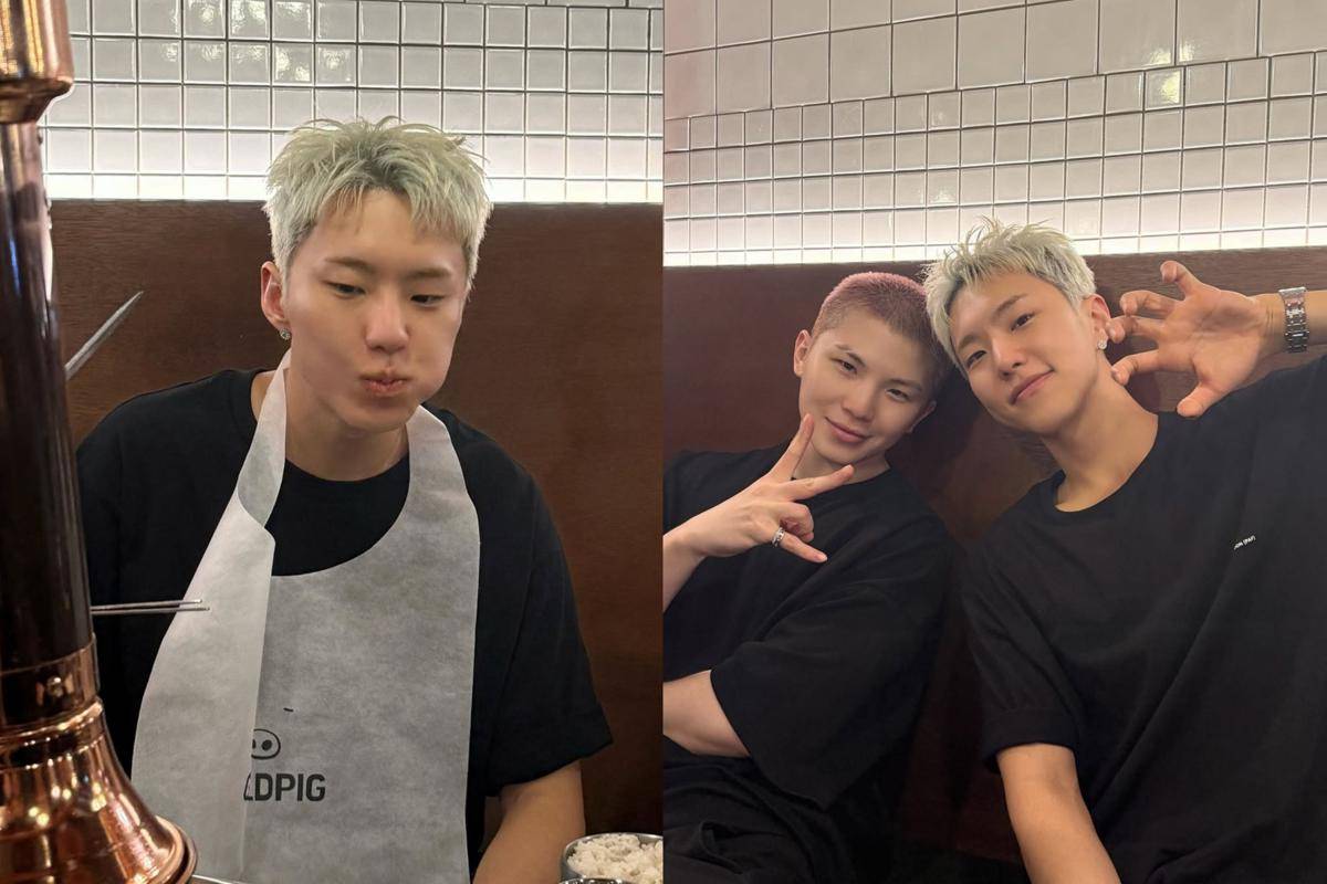 potret Hoshi dan Woozi SEVENTEEN di Gold Pig Taiwan (instagram.com/ho5hi_kwon)