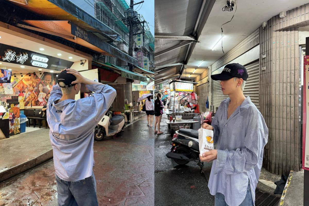 potret Hoshi SEVENTEEN di Linjiang Night Market (instagram.com/ho5hi_kwon)