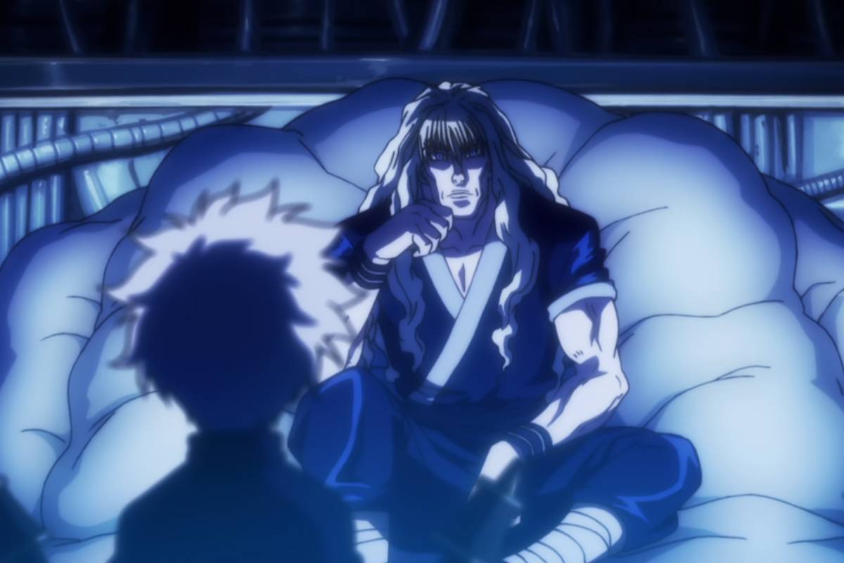 Killua berbicara dengan Silva. (dok. MADHOUSE/Hunter x Hunter)