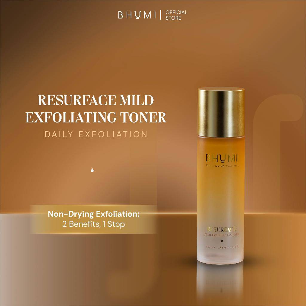 Bhumi Resurface Mild Exfoliating Toner (shopee.co.id/BHUMI Official Shop)
