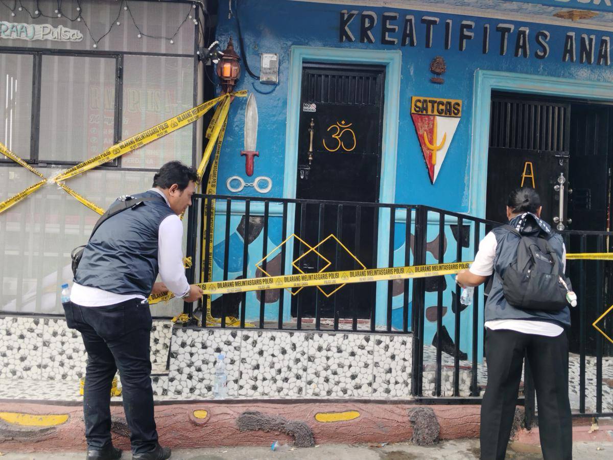 Markas AMPI diberi garis polisi (IDN Times/Eko Agus Herianto)