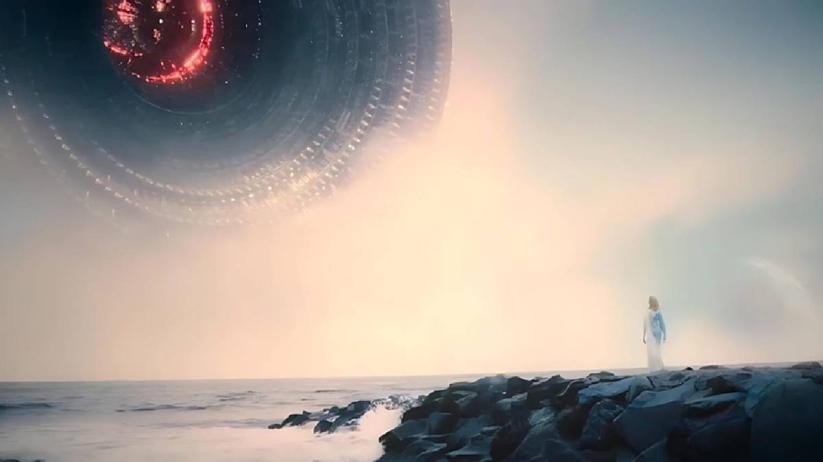 Shalla-Bal membuat kesepakatan dengan Galactus (dok. Marvel Studios/The Fantastic Four: First Steps)