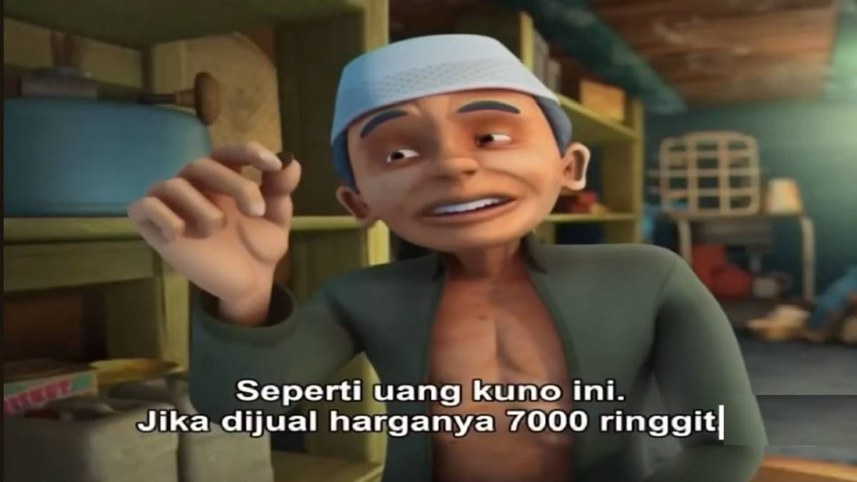 koin kuno Tok Dalang (dok. Les' Copaque/Upin & Ipin)