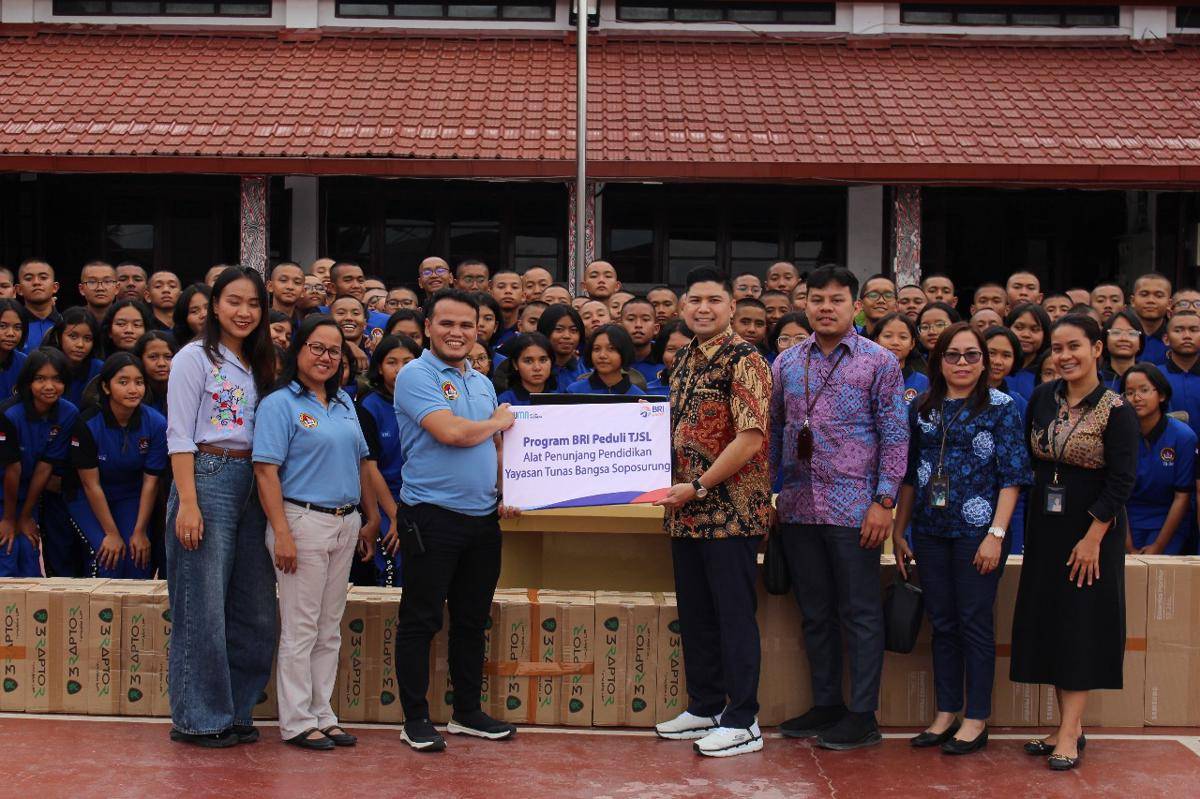 Dorong Digitalisasi Pendidikan, BRI Bantu 18 Unit PC di Yasop Balige