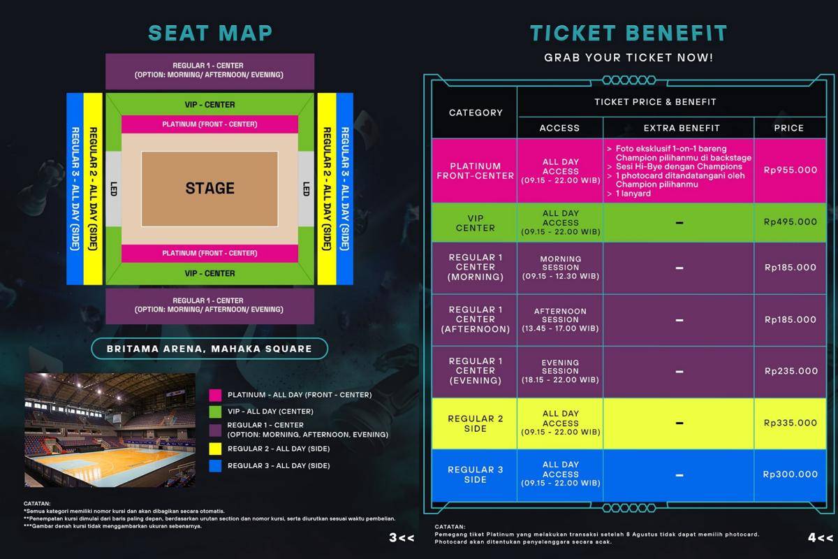 Harga dan cara beli tiket Final Chapter Clash of Champions Season 2