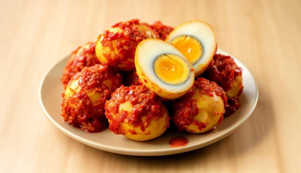 Ilustrasi Telur Sambal (vecteezy.com/JM Studio) 