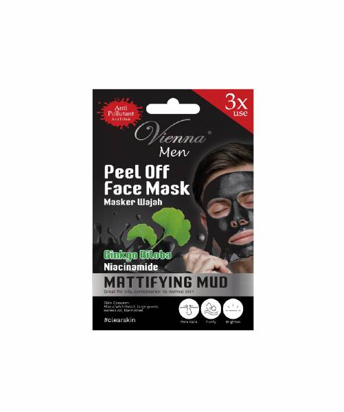 Vienna Men Peel Off Face Mask Matfying Mud (vienna.co.id)