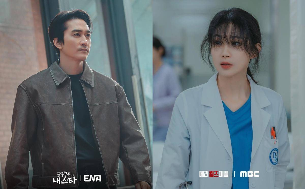 Song Seung Heon di drama My Troublesome Star (instagram.com/channel.ena.d) | Lee Bo Young di drama Mary Kills People (instagram.com/mbcdrama_now)