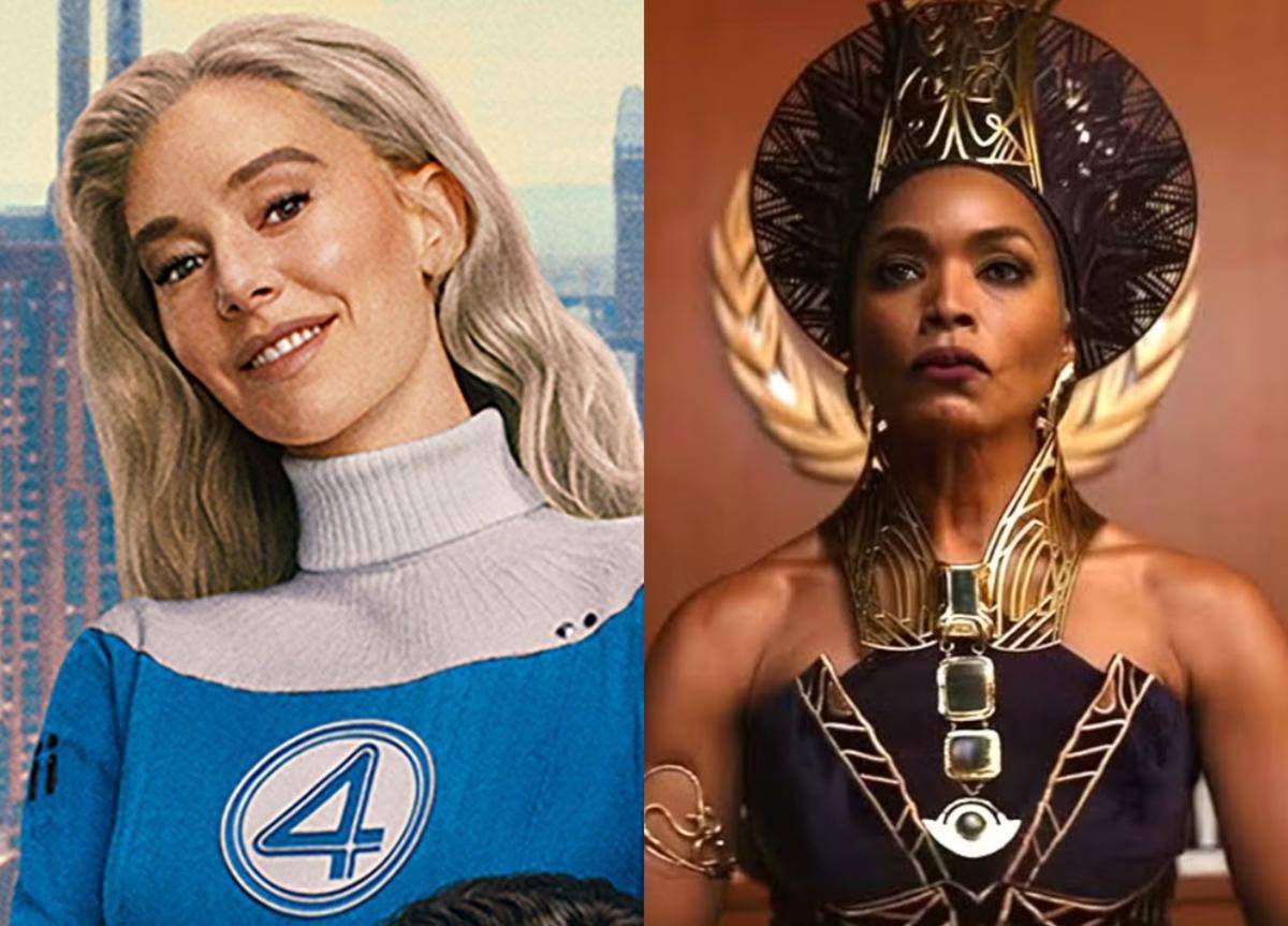 Sue Storm dalam The Fantastic Four: First Steps (dok. Marvel Studios/The Fantastic Four: First Steps) | Ramonda dalam Black Panther: Wakanda Forever (dok. Black Panther: Wakanda Forever)