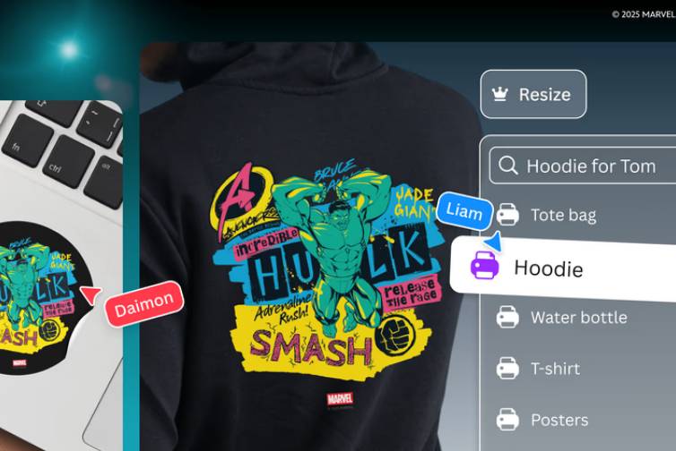 koleksi template Marvel di Canva (canva.com)