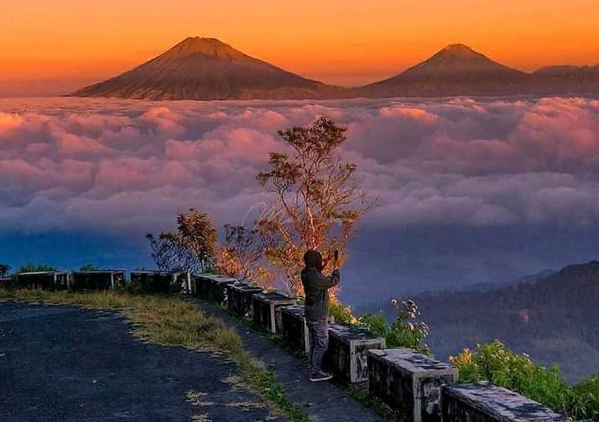potret gunung Telomoyo, Salatiga 