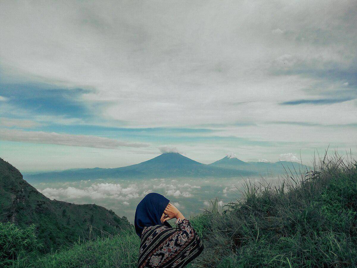 potret gunung Andong, Magelang 