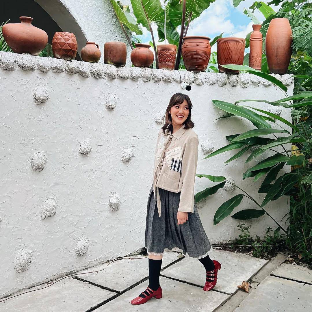 inspirasi OOTD coquette style ala Ify Alyssa (instagram.com/ifyalyssa)