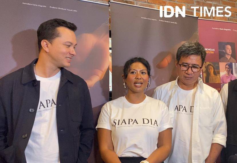 press conference peluncuran trailer dan poster film Siapa Dia di CGV Grand Indonesia, Selasa (29/7/2025)