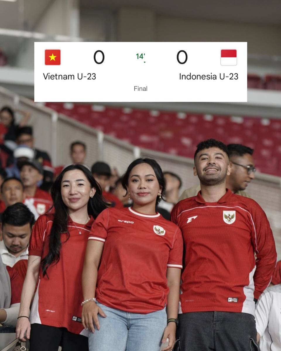 artis nonton final Piala AFF U23 2025 (instagram.com/zitaanjani)