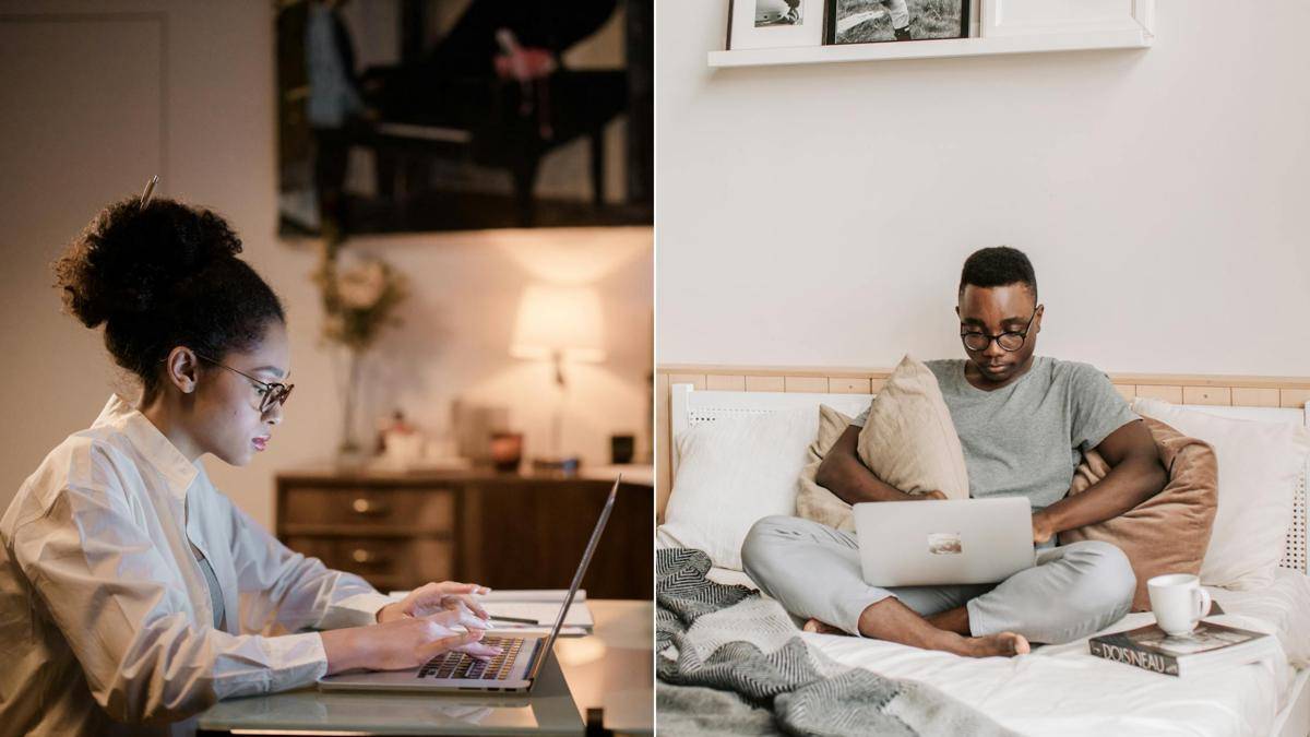 ilustrasi punya jadwal menulis rutin vs hanya nulis saat mood saja (pexels.com/Ron Lach | pexels.com/Vlada Karpovich)