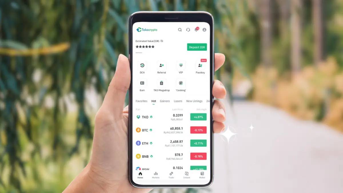 ilustrasi aplikasi Tokocrypto (dok. Tokocrypto)