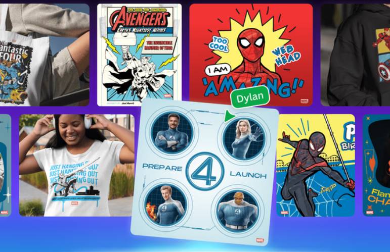 koleksi template Marvel di Canva (canva.com)