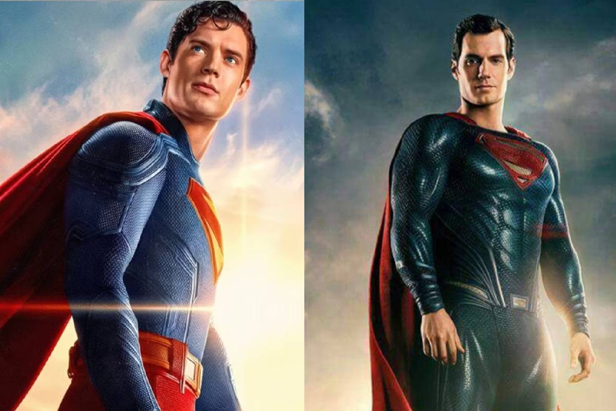 Superman DCU (kiri) dan Superman DCEU (kanan) (dok. DC Studios/Superman | Man of Steel)
