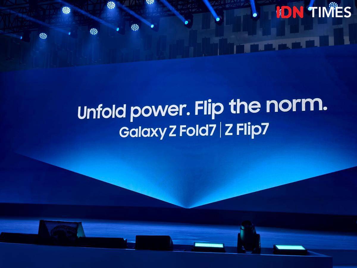 launching foldable Samsung (IDN Times/Fatkhur Tozi)