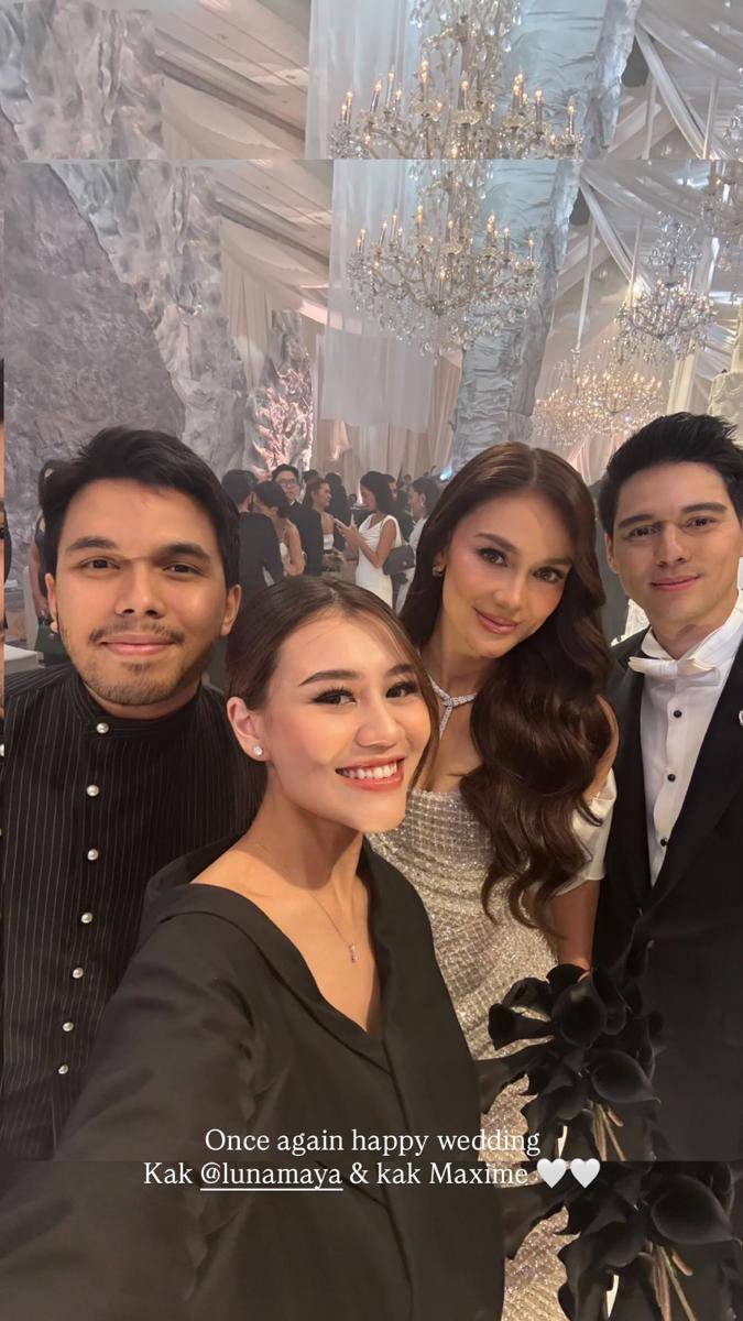 artis di resepsi Luna Maya di Jakarta (instagram.com/aaliyah.massaid)