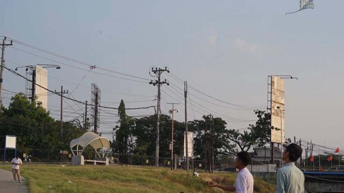 pln, layang layang, jaringan listrik, listrik
