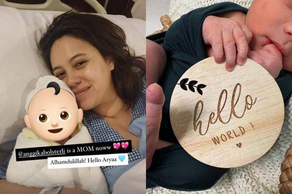 Anggika Bolsterli Melahirkan Anak Pertama (Instagram.com/anggikabolsterli)
