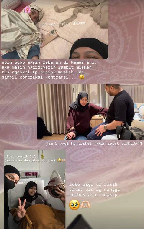 istri Yislam Jaidi melahirkan (Instagram.com/miskashf)