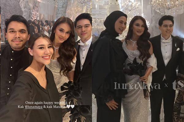 artis di resepsi Luna Maya di Jakarta (instagram.com/aaliyah.massaid | youtube.com/lunamayachannel)