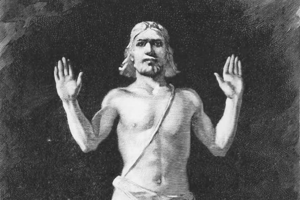 Ilustrasi Baldur dewa nordik