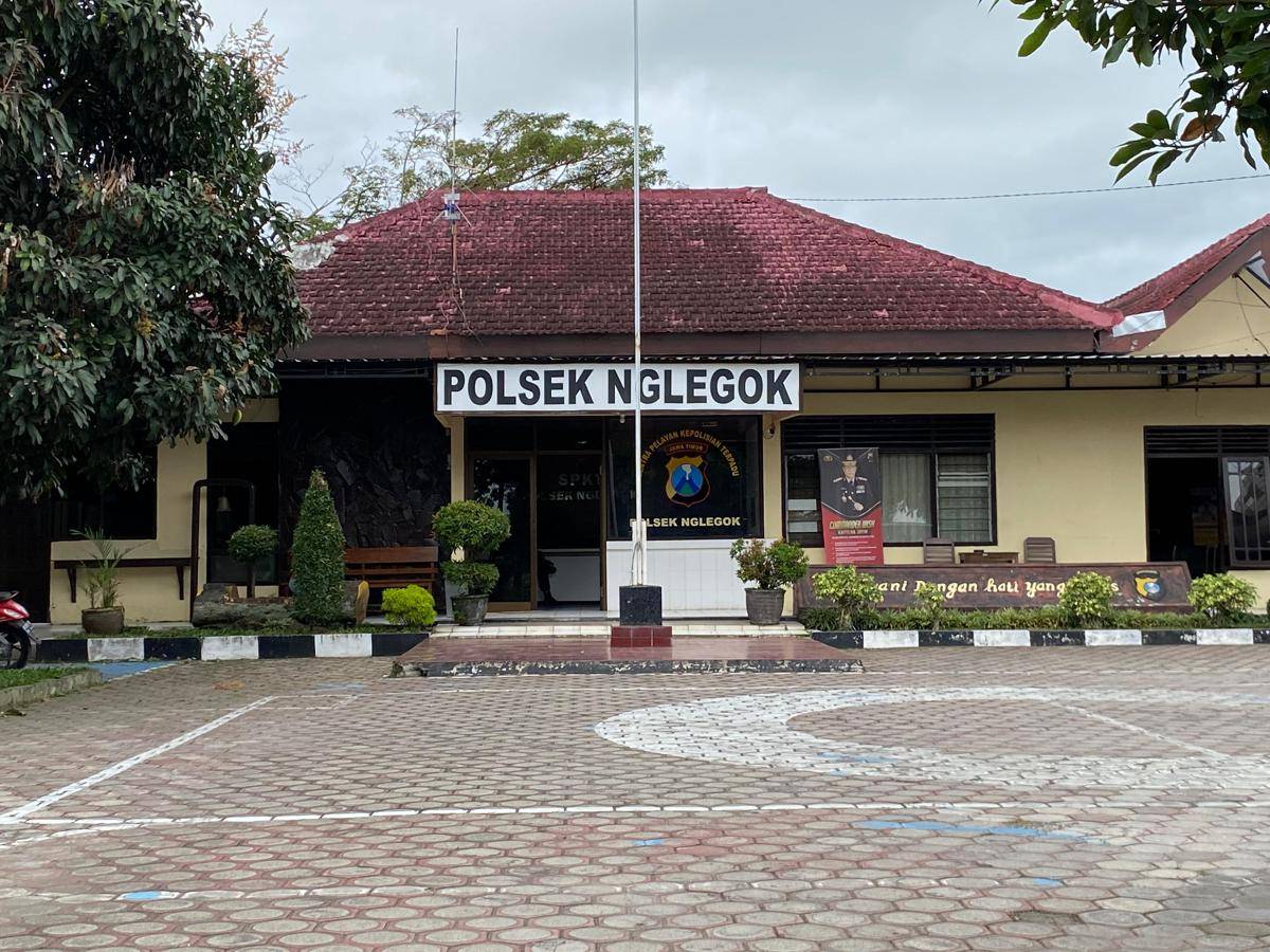 Mapolsek Nglegok Blitar. IDN Times/ istimewa