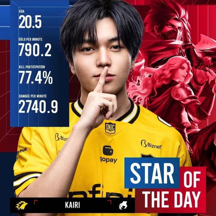 Kairi Star of the Day Knockout Stage day 1 (instagram.com/mpl.id.official) 