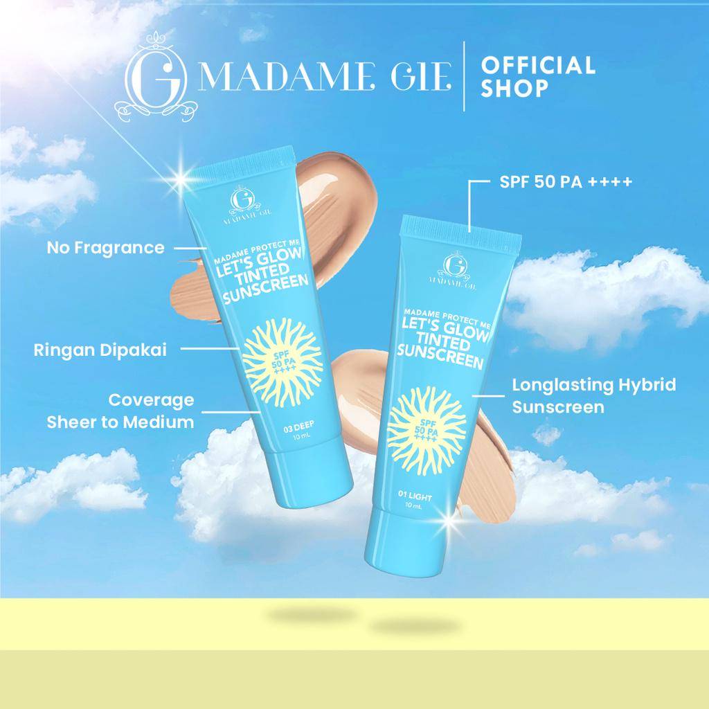 Madame Gie Madame Protect Me Let's Glow Tinted Sunscreen SPF 50 PA ++++ (enviostore.com)